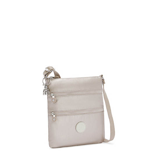 Kipling Keiko Metallic Crossbody Mini Tassen Beige | België 1881GS